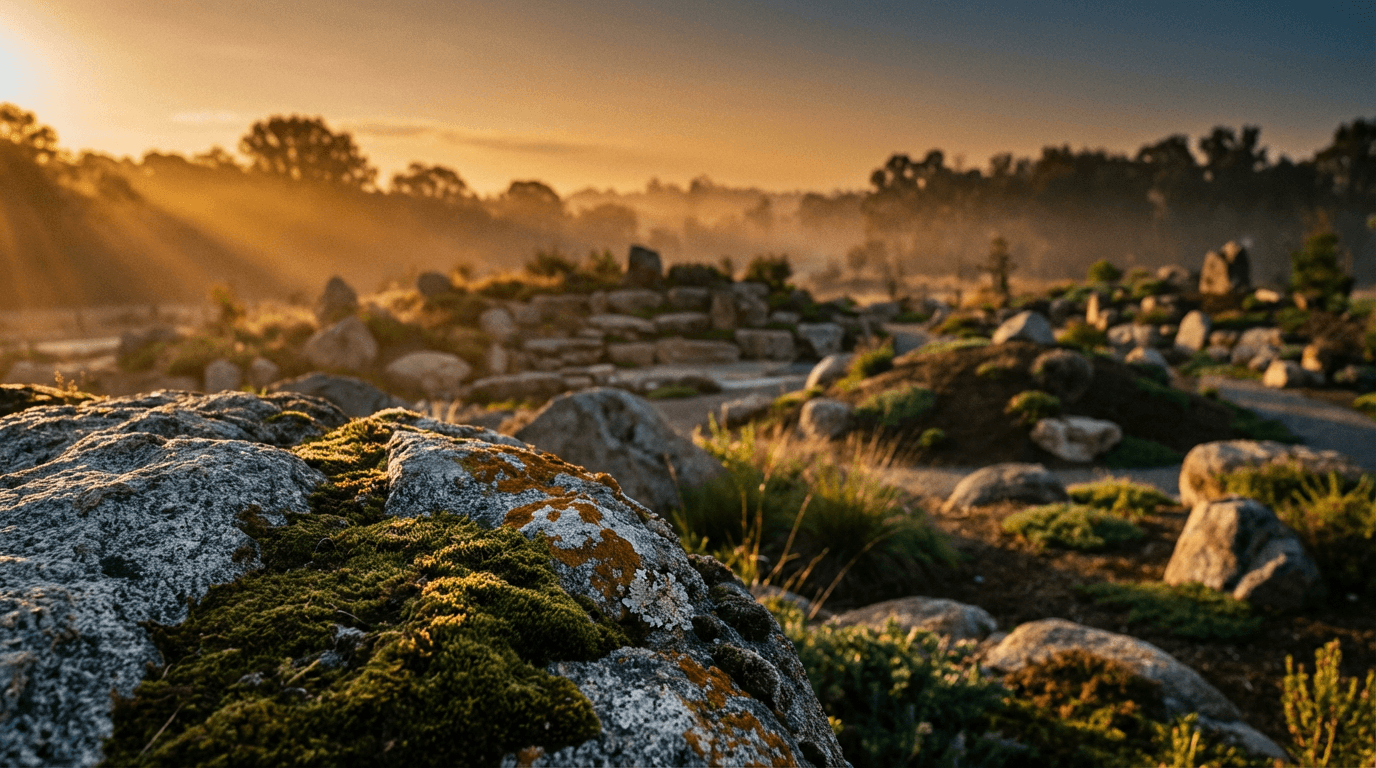 Completed retaining wall project integrated into residential landscape